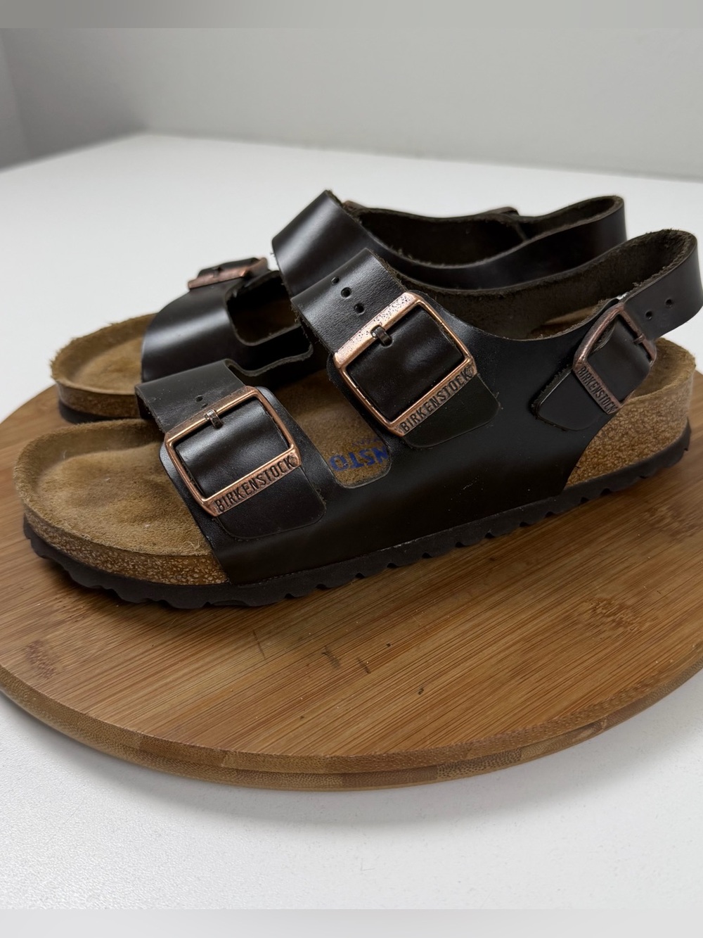 Birkenstock Milano Habana oiled Leather Sandals - Picture 3 of 9